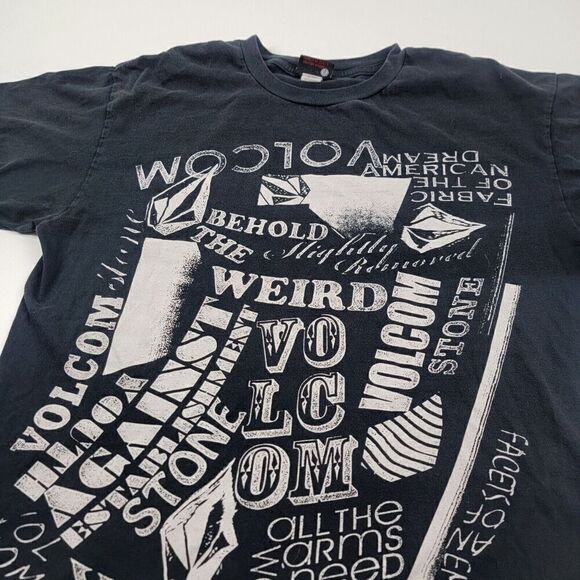 Volcom Stone T Shirt Large Vtg 90s 00s Y2K Skate Grunge Vtg Baggy Distressed - Picture 5 of 10